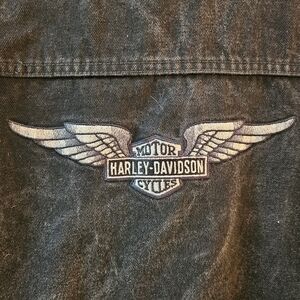 Harley Davidson Zip Front Denim Jacket